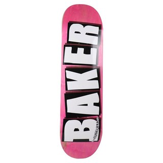 Baker 스케이트보드 데크 로고 베니어판 B2 핑크 21cm(8.25인치), Baker Skateboard Deck Logo Ven