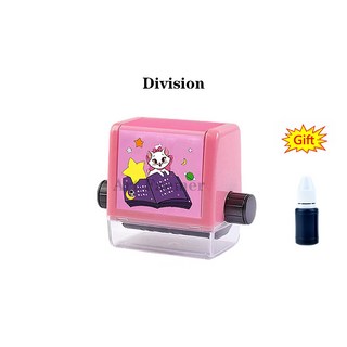 어린이용 더블 헤드 롤러 디지털 교육 스탬프 수학 2 in 1 곱하기 분할, 09 Division