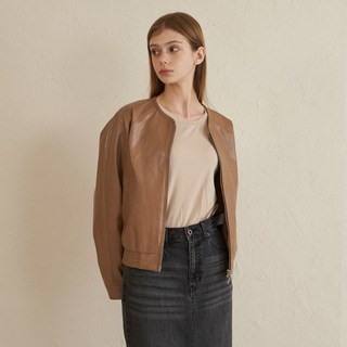 여성 베지터블 비건 레더자켓_ZE1JP532_SCM