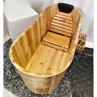 편백나무 반신욕기 간이욕조 간이 목욕탕 편백나무반신욕기, 아기용 60x50, 1개