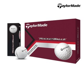 테일러메이드 2025 RBZ 로켓볼즈 RocketBallz 골프공 2피스 12알, 화이트, 1개, 12개입