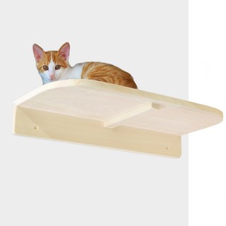 편백나무 원목 고양이 벽 계단 캣타워