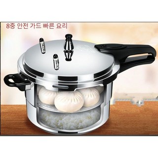 압력밥솥 가마솥 대형 인덕션 업소용 가스 10인용 13L 대용량, 26cm/9L/7~8인용-인덕션+가스, 1개
