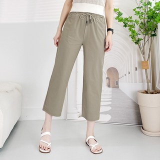 103st -3도 냉감 여름 일자 바지 8부 9부/여성 데일리 밴딩 스판 쿨팬츠