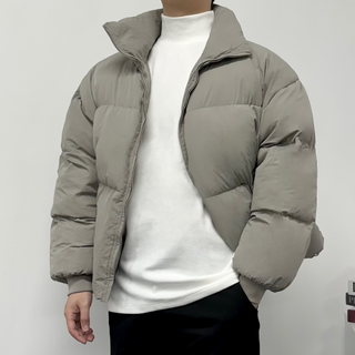 문민언니 남녀공용 웰론 숏 패딩 점퍼