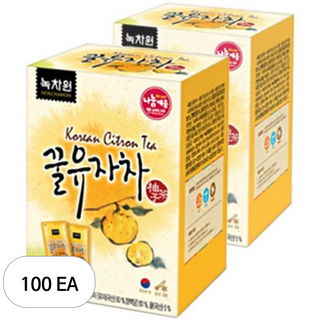 녹차원 꿀 유자차, 30g, 10개입, 100개