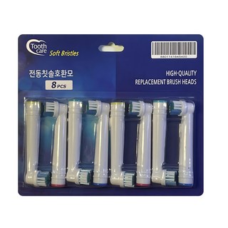 Toothcare 오랄비 전동칫솔 리필호환모 8p, 1개
