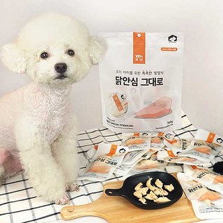 촉촉 닭안심 그대로 대용량 강아지 고양이 간식, 30g, 12개