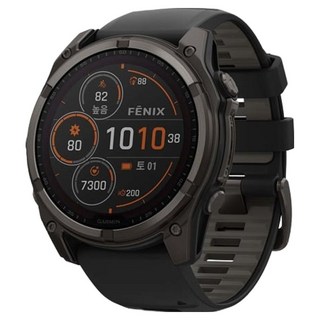 가민 피닉스 8 솔라 아웃도어 스마트워치, 잿빛, 51mm, GPS + 블루투스