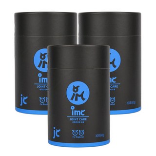 CMG제약 IMC 강아지 고양이 프리미엄 관절 영양제 사료에 뿌려먹는 영양제 조인트 케어, 3개, 관절+장건강, 30회분