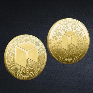 기념 주화 코인 비트코인 BTC XMR FIL ZEC ADA XLM XRP SHIB EOS PI 대시 IOTA 물리적 금속 암호화 통화 컬렉션 플라스틱 케이스 포함, NEO Gold, 23.NEO Gold