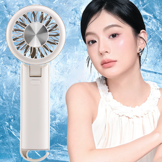초경량 미니 손선풍기 초강력 냉각 2000mAh 대용량 배터리 26시간 사용 접이식 휴대용 무소음, 핑크