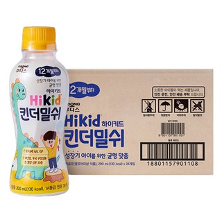 후디스 하이키드 킨더밀쉬 200ml x 24개