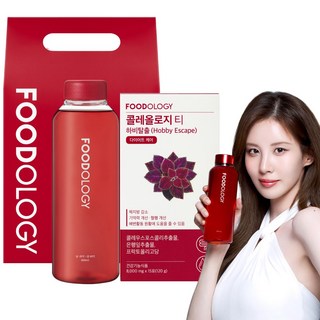 푸드올로지 빨간맛 다이어트 콜레올로지 티 + 보틀 선물세트