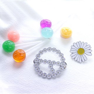 데이지 브로치 롤리롤리 핀뱃지