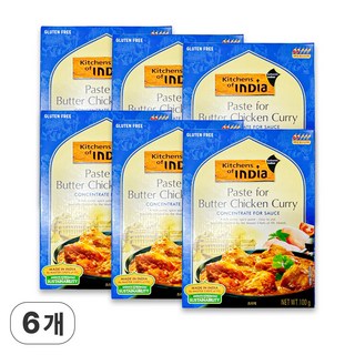 키친오브인디아 인도 버터치킨 커리100g 6개, 100g