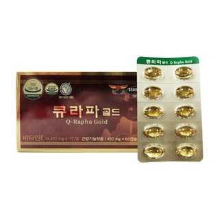 큐라파골드 비타민E 송침유 적송유, 60정, 1개