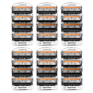 질레트 호환용 면도날 신형 프로글라이드 6팩 세트 총 24개입, 6세트, 4개입