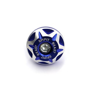 오토바이 번호판 나사 커버 쉘 CNC 6mm 구멍 스쿠터 액세서리 전기 오토바이 부품, Blue, 1개
