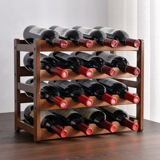 마드레하우스 원목 와인랙 와인 거치대 포도주 우드 와인렉 4단 16구 1개 상품 이미지