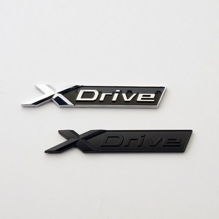 BMW 엠블럼 스티커 Xdrive Edrive x드라이브 레터링 신형 악세사리 용품, Xdrive 유광실버(1개)