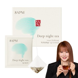 8APM 딥 나잇 티 흑하랑상추 티백 20개입 이지영 상추차, 1개, 30g