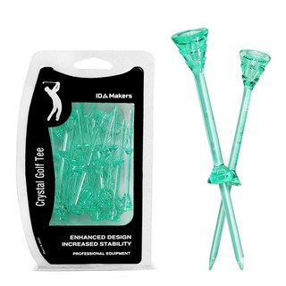 높이 티 골프 핀 용품 플라스틱 꽂이 꽃이 박스 케이스 악세서리 추천 조절 TEE 에이밍 83MM 30PCS, 엷은 남색의, 30개