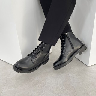 오오룩 남자 7cm 키높이 지퍼 미들 워커