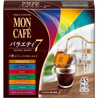 MONCAFE 몬카페 버라이어티 7 (45잔분), 1박스, 45개입, 690g