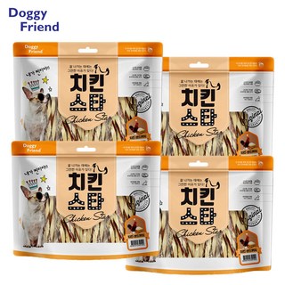 쿠팡블루 살찐 강아지용 간식 대구살 치킨꽈배기 노령견 보상간식 육포 고단백 대형견, 4개