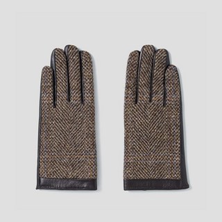 빈폴 해리스트위드 혼합 스몰 가죽장갑 Beige