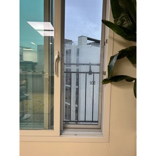베란다 빗물막이 사용 모습