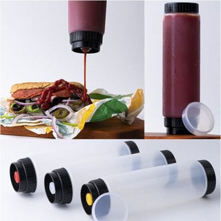 WALLPO 거꾸로 소스통 470ml 굵은소스용, 1개