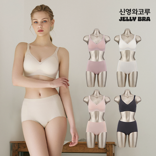 [S/M한정]신영와코루 젤리브라 25썸머 메쉬 젤리 퓨징 브라팬티