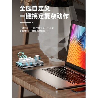 한손 키보드 매크로 단축키 커스텀 포토샵 영상편집, 아니요, 빨간색 축, 3버튼매트블랙+손잡이무선듀얼모드모델+유선, 적축