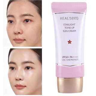 (저자극 무기자차) 힐시드 톤업 선크림 (뽀얀피부) SPF50+ PA++++, 1개, 60g