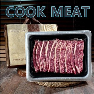 쿡미트 명품 미국산 LA 꽃갈비 2KG 선물세트, 1개