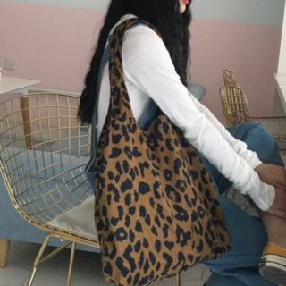 컬러인베리 레오파드 호피 에코백