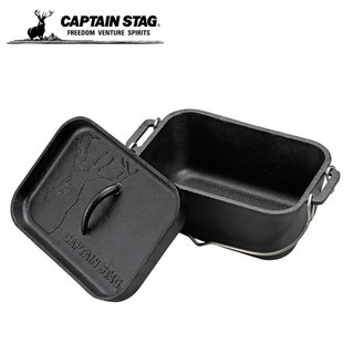 CAPTAIN STAG 캡틴스태그 주물냄비 사각 오븐 팬 UG-3063 B5사이즈, 1개