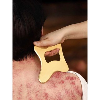 방짜유기괄사 어깨 팔 마사지 얼굴 림프 경락마사지 페이스 A, 1개, 2. 근막도 4mm (선물)
