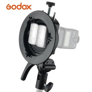 Godox S2 휴대용 플래시 S 타입 거치대 스피드라이트 브래킷 보웬스 마운트 Godox V1 V860II TT350 AD400Pro AD200Pro, 1개