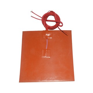 실리콘 가열 패드 히터 120mm x 120mm 3d 프린터 히트 베드, 220V 100W, Red