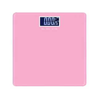 노바리빙 백라이트 컬러 사각 체중계 몸무게전자저울, 미니 핑크, 핑크, 컬러 사각 미니