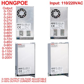 72V 60V 110V 48V 24V 12V 전원 200V 장치 1500W 220V 110 Ac 가변 1000W 36V 15V 85V Smps 600W 500W 150V 90V, 027VDC, 500W, 1개