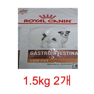로얄캐닌 독 가스트로 인테스티널 로우펫 스몰독 1.5kg, 닭+오리, 2개