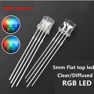 5mm RGB 발광 LED (평면형, Fog Anode) – 1개 5파이 led평면 5mm RGB 발광 LED (평면형, Fog Anode) – 1개 5파이 led평면