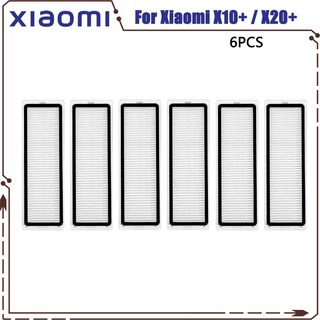 샤오미 로봇 진공 X10 X20 X20 플러스 예비 부품 액세서리 메인 사이드 브러시 걸레 천 먼지 봉투 필터 호환, 1개
