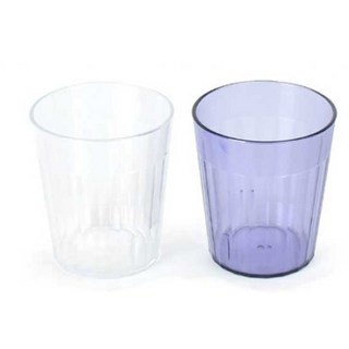 [어반굿즈] 190ml 물컵 주스잔 PC소재 카페컵 식당컵 4개, 코발트
