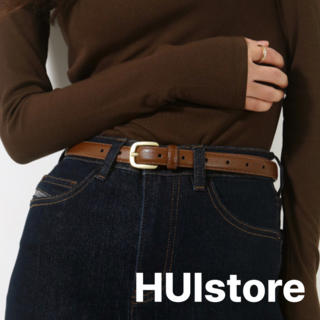 HUIstore 여성 소가죽 벨트 2cm