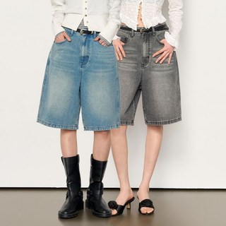 제너럴아이디어 GENERALIDEA WOMAN 와이드 버뮤다 데님 팬츠 2COL / WBE1L12504